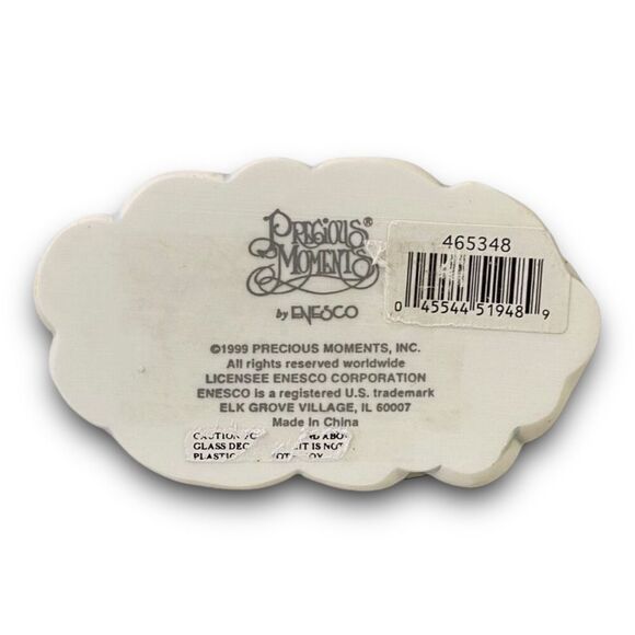 Vintage Precious Moments by Enesco 1999 Angel Playing Harp Water Globe - Picture 4 of 8